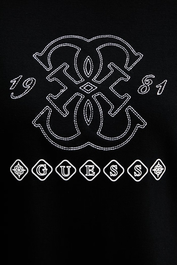 Guess t-shirt damski z wiskozy GABI V6GI10.K2977 czarny