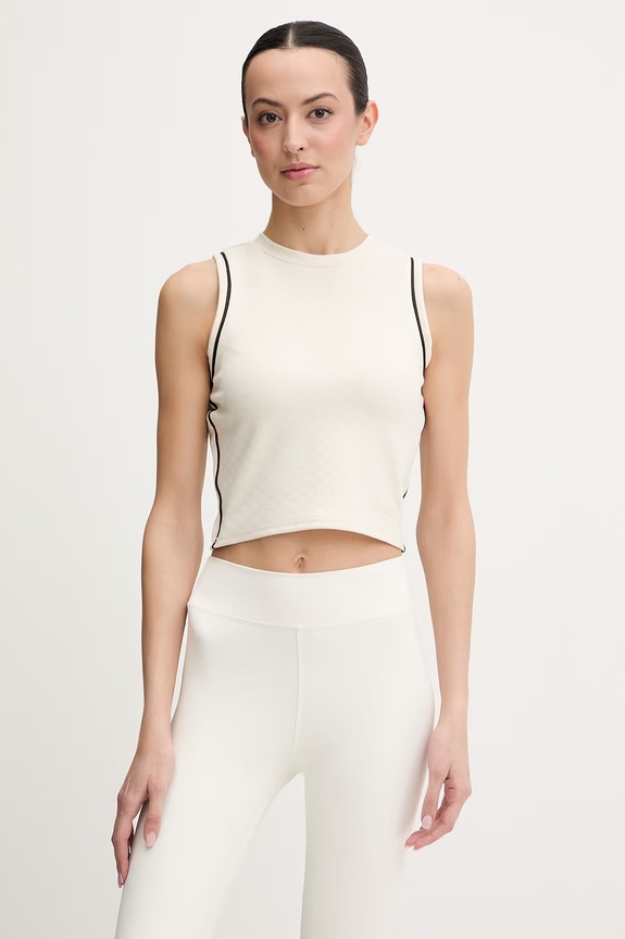 Top Guess CLARA sitni uzorak bež V6GP17.K3215