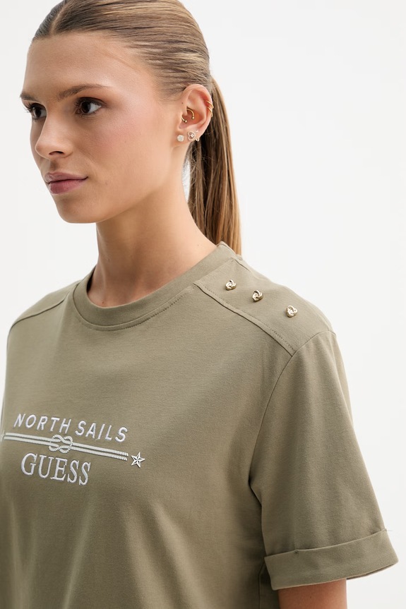 Guess dámske X NORTH SAILS zelená W6GI03.K2657