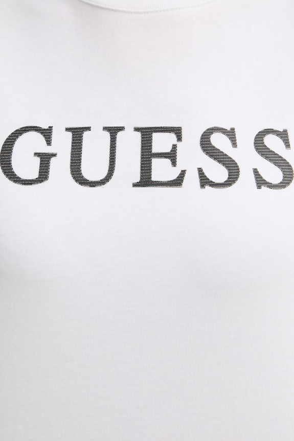Guess t-shirt damski bawełniany MARINA W6GI06.K3018 biały