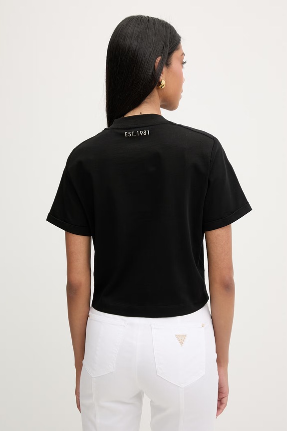 Îmbrăcăminte Guess tricou damski din bumbac MARINA W6GI06.K3018 negru
