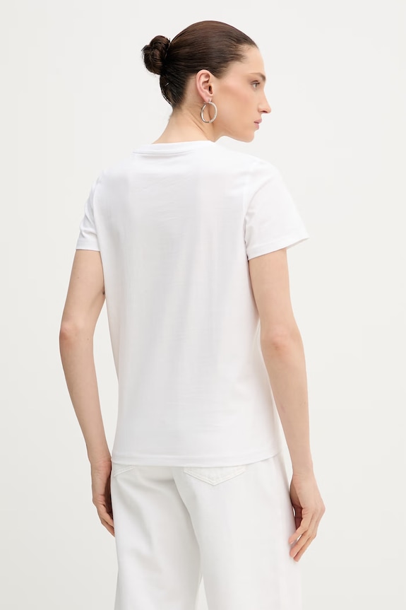 Oblečenie Guess basic tričko dámske bavlnené W6GI10.K3025 biela