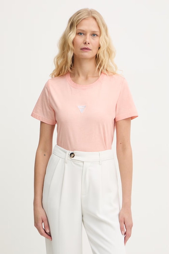 Guess basic tričko dámske bavlnené oranžová W6GI10.K3025