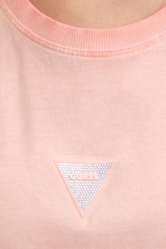 Guess basic tričko dámske bavlnené oranžová W6GI10.K3025