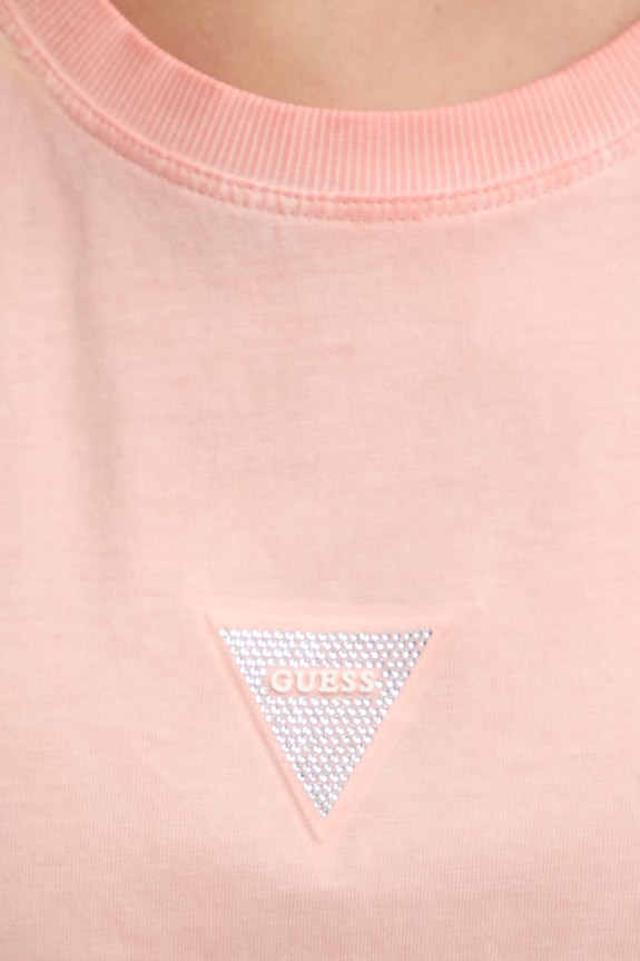 Guess basic tričko dámske bavlnené oranžová W6GI10.K3025