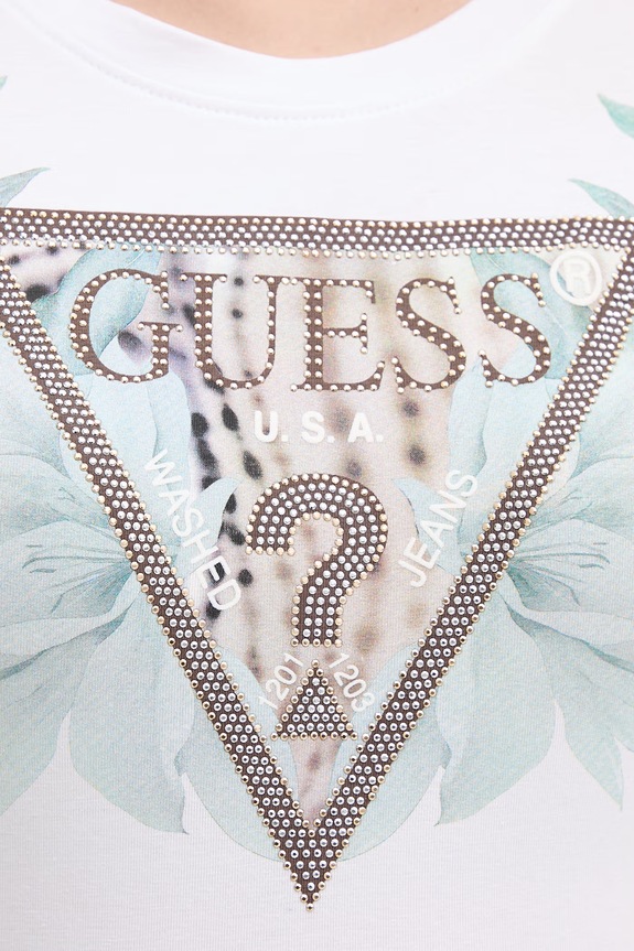 Guess tričko dámske W6GI12.K3027 biela