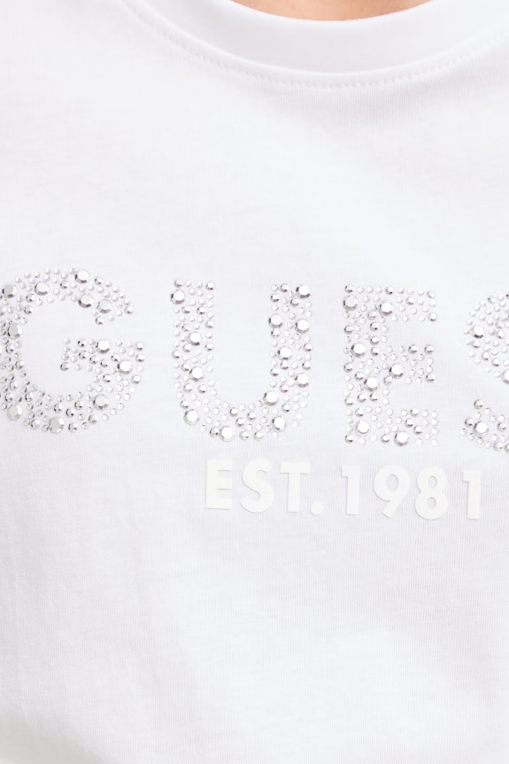 Guess tričko dámske bavlnené W6GI15.K3035 biela
