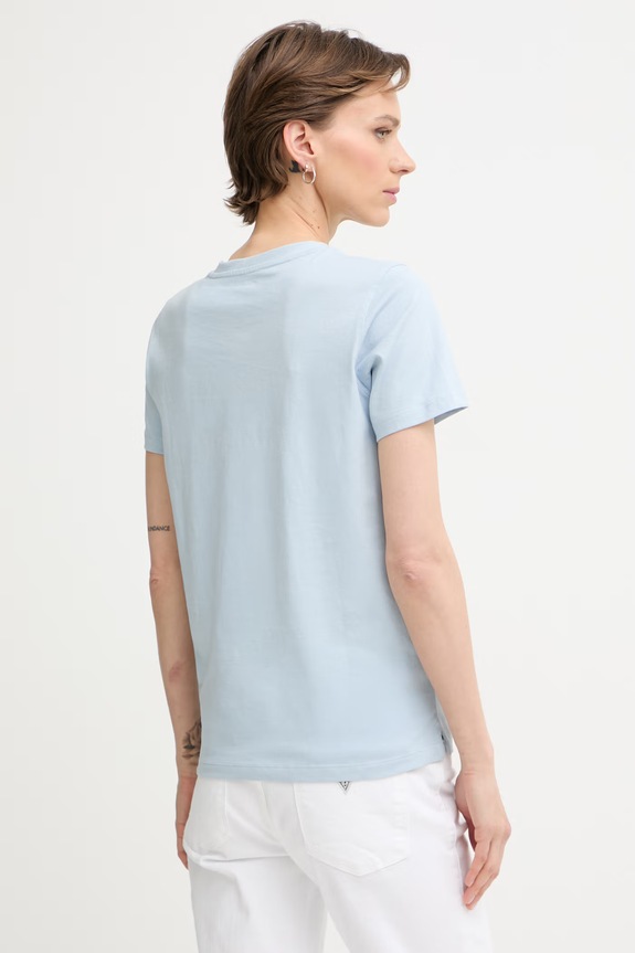 Oblečenie Guess tričko dámske bavlnené W6GI15.K3035 modrá