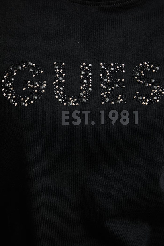 Guess tričko dámske bavlnené W6GI15.K3035 čierna
