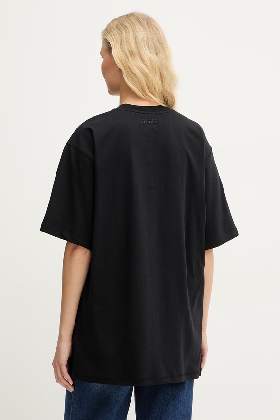 Odzież Guess t-shirt damski bawełniany W6GI39.K3478 czarny