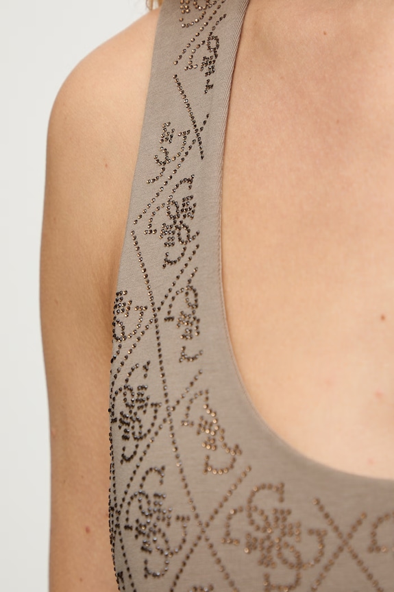 Dámsky top Guess W6GP10.K2932 hnedá