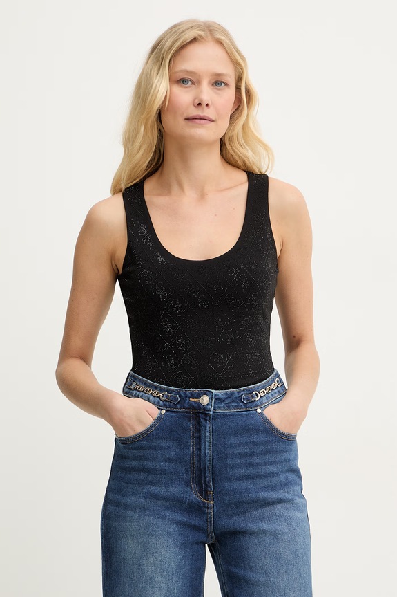 Guess top damskie czarny W6GP10.K2932