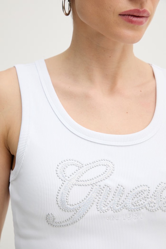 Guess dámsky top W6GP22.K2954 biela