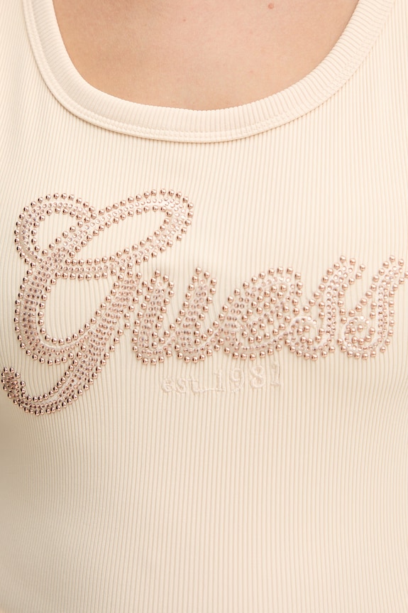 Guess top damski W6GP22.K2954 beżowy