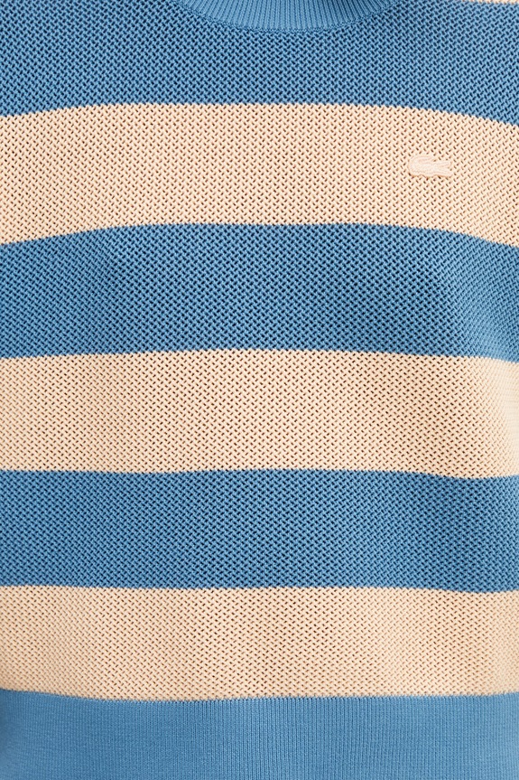 Lacoste футболка-светр бавовняна жіноча блакитний AF9859