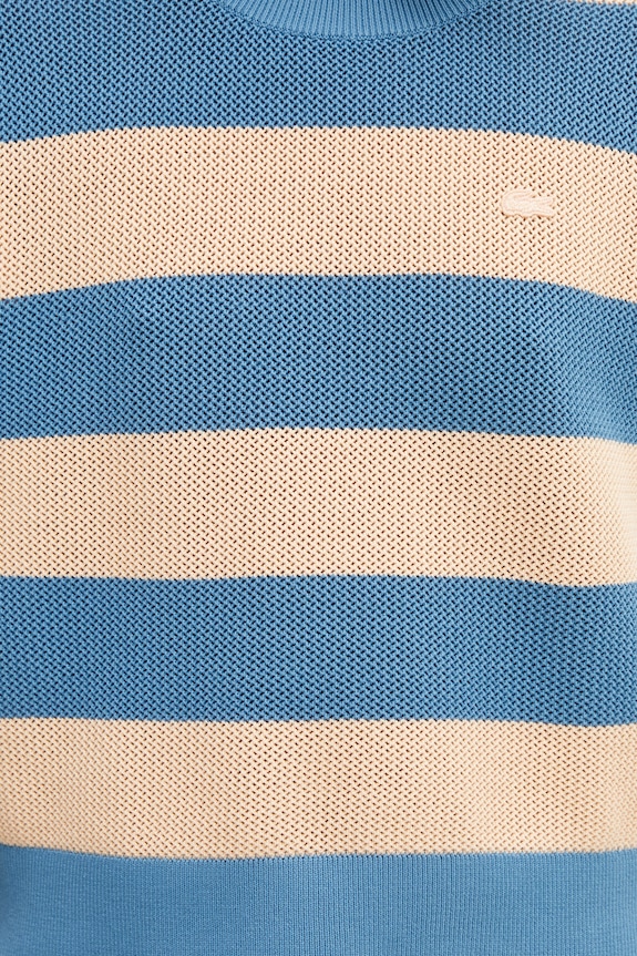 Lacoste футболка-светр бавовняна жіноча блакитний AF9859