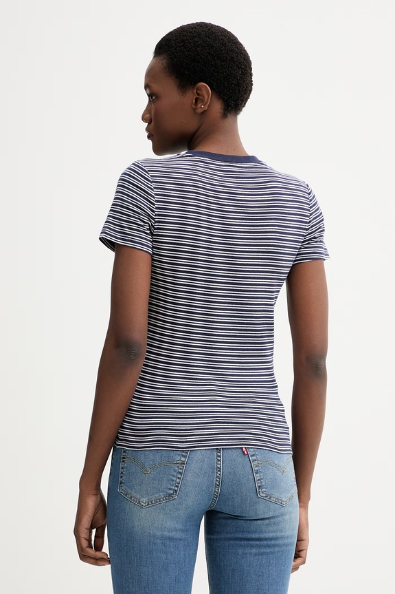 Odzież Levi's t-shirt bawełniany ESSENTIAL HM 000KK.0018 granatowy