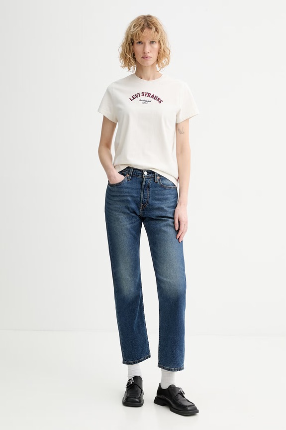 Levi's tricou din bumbac GR T2 PERFECT 005GV bej SS26