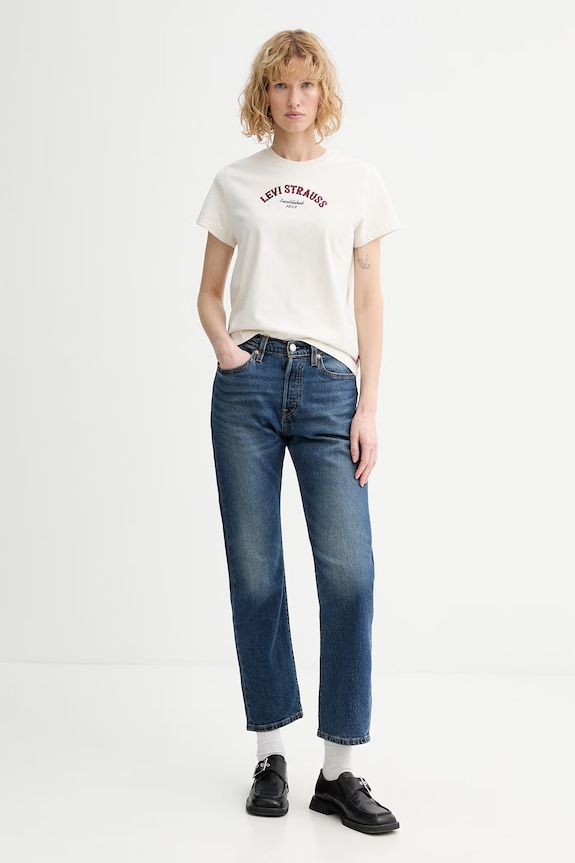 Levi's tricou din bumbac GR T2 PERFECT 005GV bej SS26