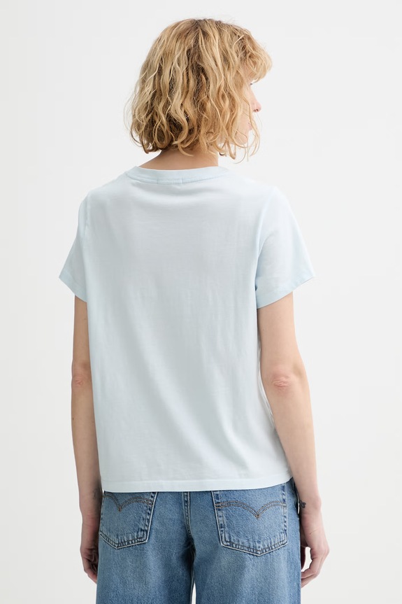 Ρούχα Βαμβακερό μπλουζάκι Levi's T2 PERFECT V LSE HOUSEMARK 005J6.0015 μπλε