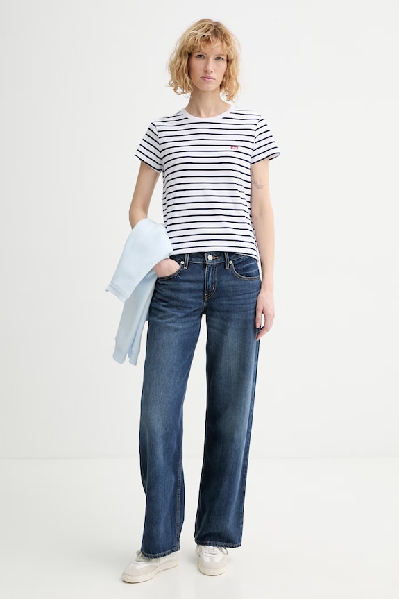 Levi's tricou din bumbac PERFECT TEE 39185.0400 alb SS26