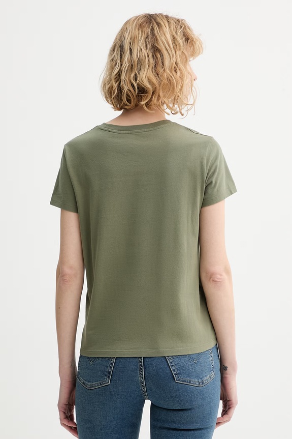 Ρούχα Βαμβακερό μπλουζάκι Levi's PERFECT 39185.0404 πράσινο