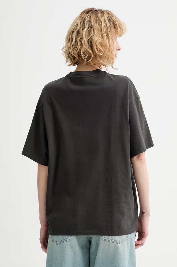 Oblečenie Bavlnené tričko Levi's GRAPHIC STACK A4924.0115 sivá