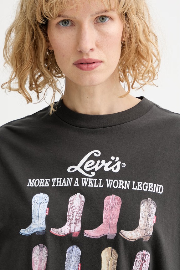 Bavlnené tričko Levi's GRAPHIC STACK sivá A4924.0115