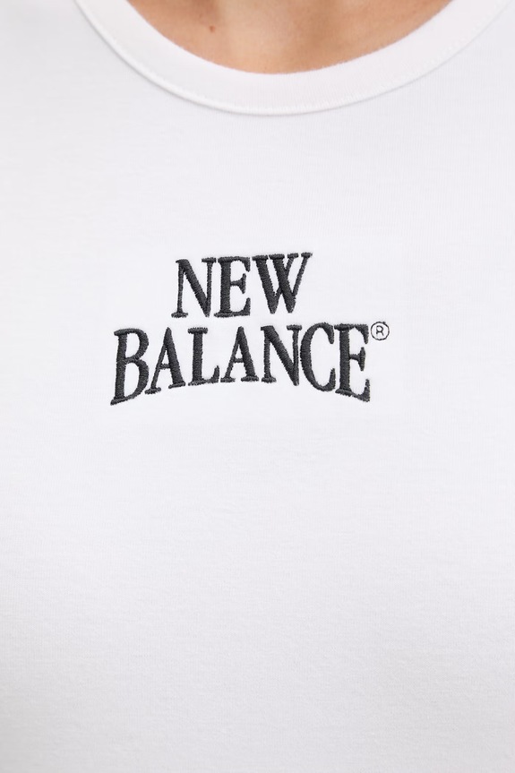 New Balance tricou pentru femei Heritage Ringer WT61Y33QWT alb