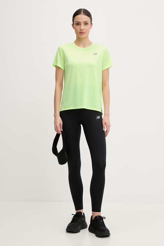 New Balance tricou de antrenament pentru femei WT41222AFG verde SS26