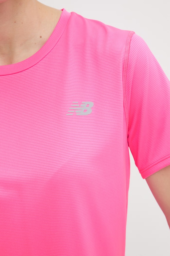 New Balance T-shirt γυμναστικής γυναικείο WT41222AAB ροζ