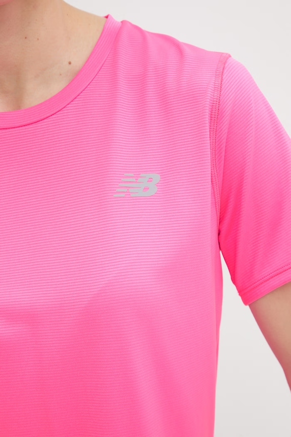 New Balance T-shirt γυμναστικής γυναικείο WT41222AAB ροζ