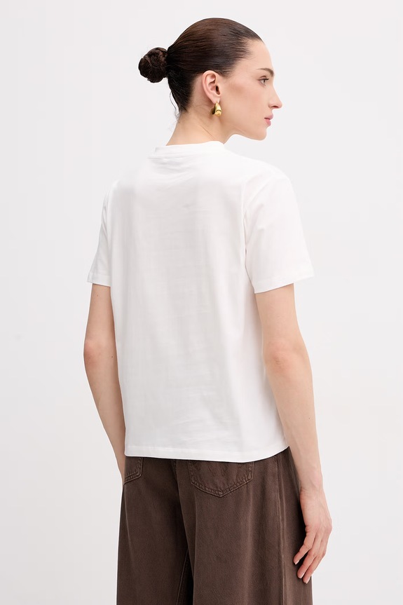 Odzież Patrizia Pepe t-shirt damski bawełniany 2M4536.J427 biały