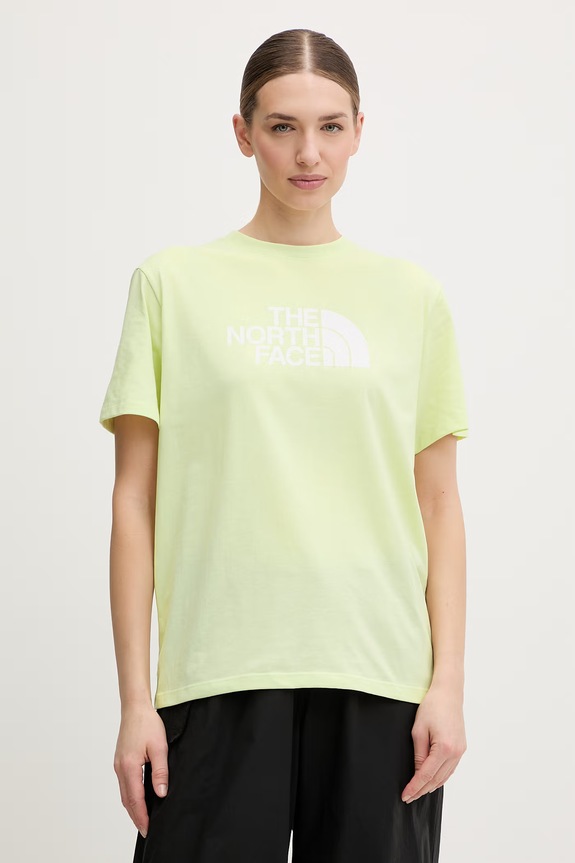 Μπλουζάκι The North Face EVOLUTION στάμπα κίτρινο NF0A8B6UG6O1