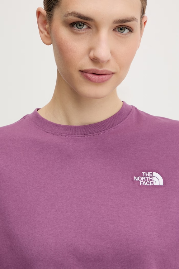 The North Face t-shirt Simple Dome fioletowy NF0A8FDHG4Y1