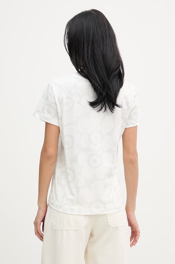 Îmbrăcăminte Marimekko tricou pentru femei, din bumbac 095041 bej
