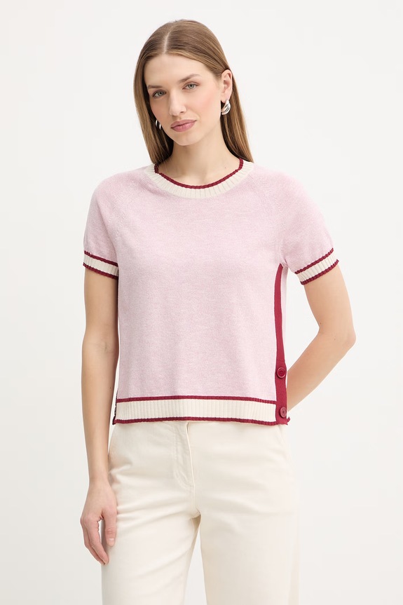MAX&Co. t-shirt MCOFOCE regular różowy 2616361161200
