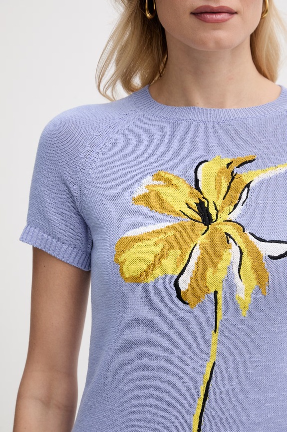 Max&Co. t-shirt damskie MCOOMBRE 2616361053200 niebieski