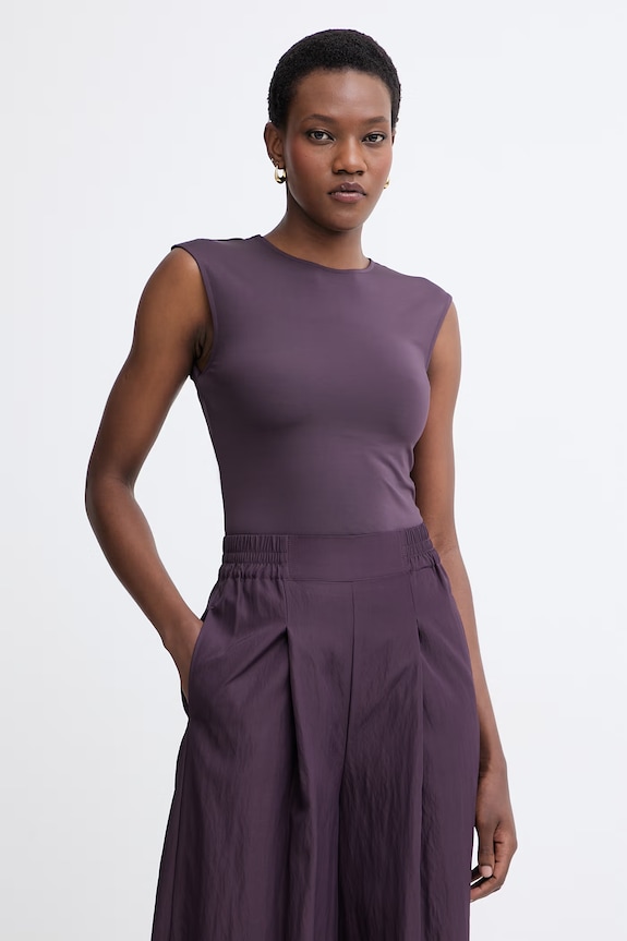 Max&Co. bluză pentru femei, cu vâscoză MCOBELLICO violet 2616941024200