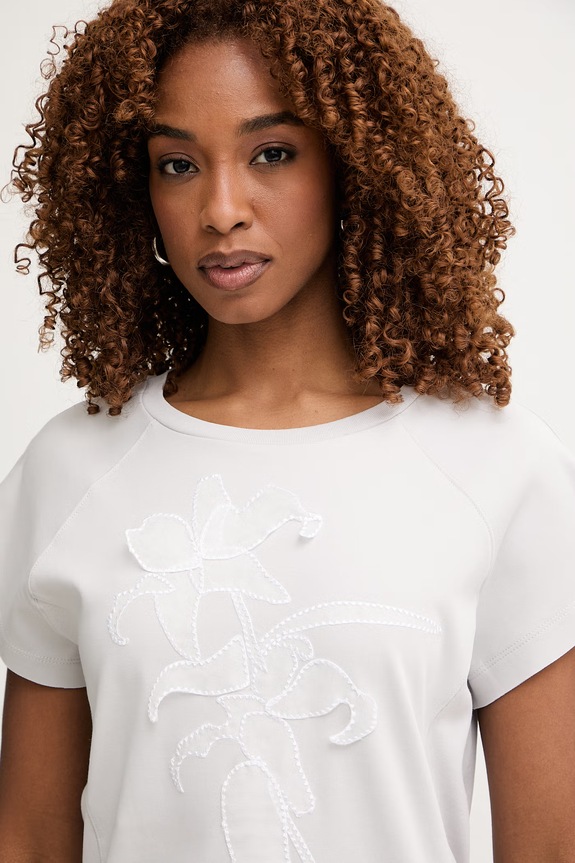 Max&Co. t-shirt damski bawełniany MCOVELLO szary 2616941053200