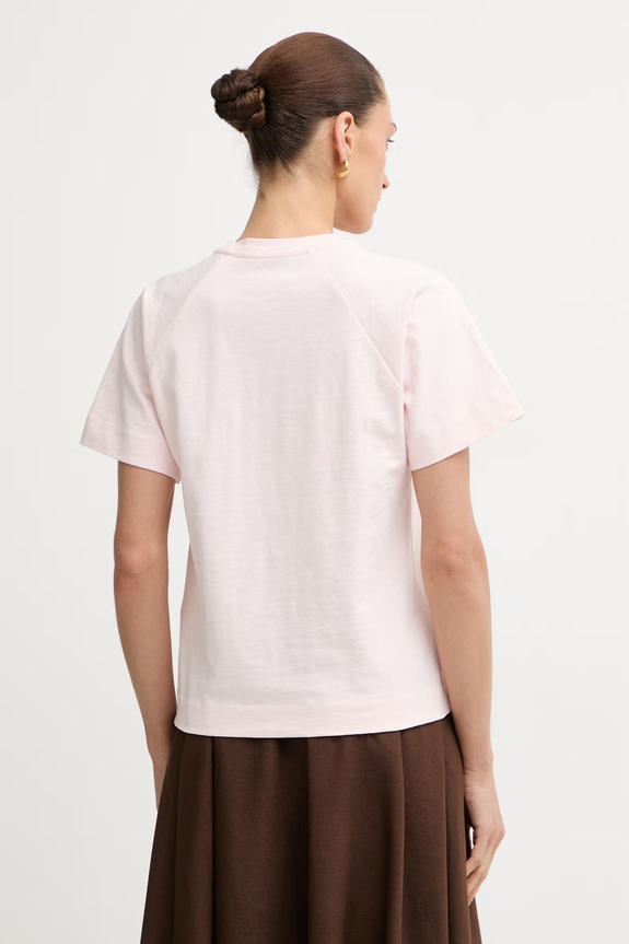 Ρούχα Max&Co. T-shirt γυναικείο με βαμβάκι MCOTESO 2616941064200 ροζ