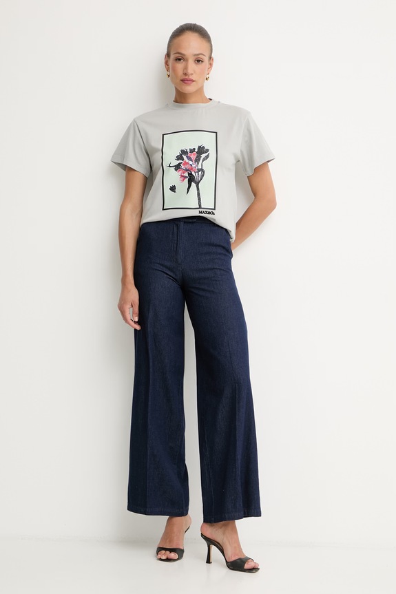 Max&Co. tricou pentru femei, din bumbac MCOOGNUNO 2616971054200 gri SS26
