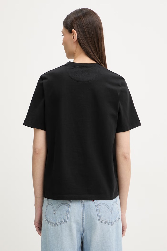 Oblečenie Calvin Klein basic tričko dámske bavlnené LV040501WF čierna