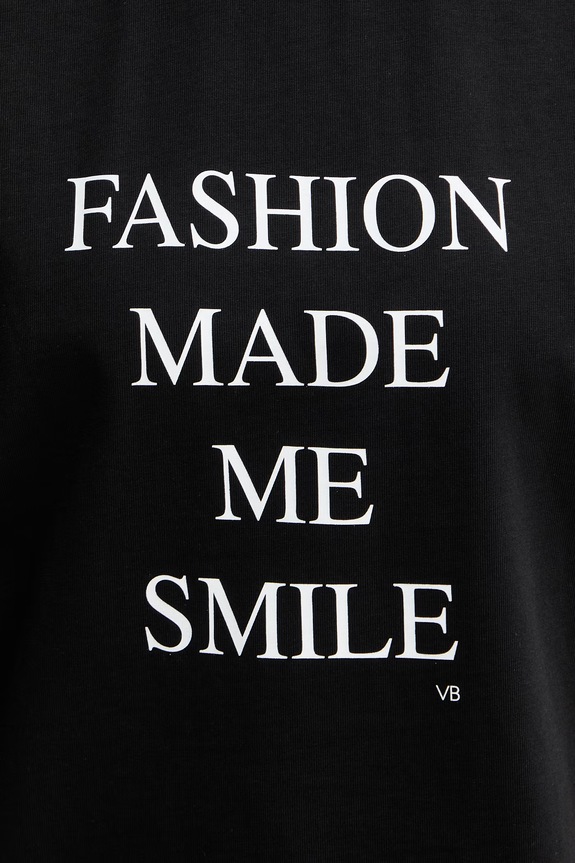 Victoria Beckham t-shirt damski bawełniany 1226JTS007458A czarny