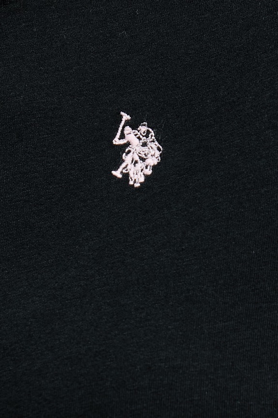 U.S. Polo Assn. T-shirt damski bawełniany CREW NECK WUP0634 czarny