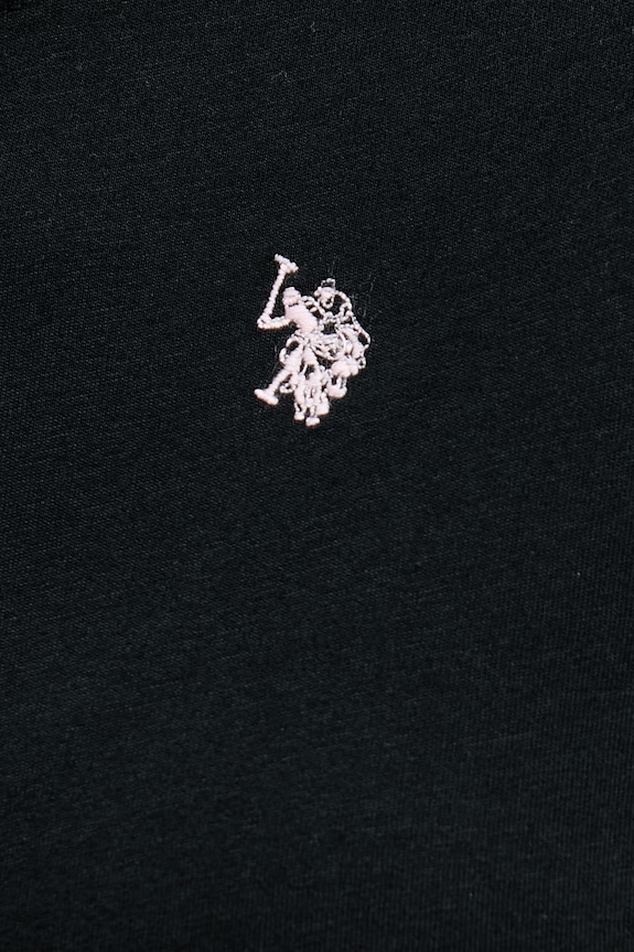 U.S. Polo Assn. T-shirt damski bawełniany CREW NECK WUP0634 czarny