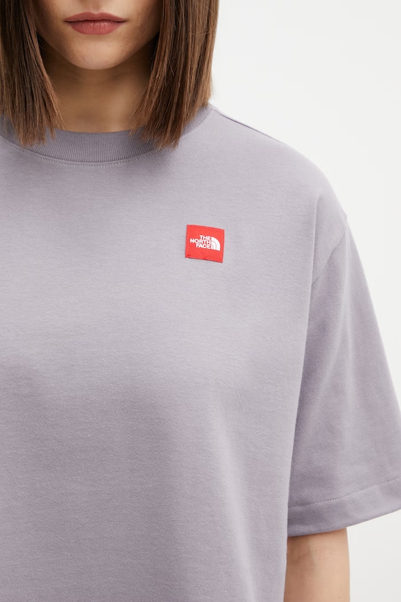 The North Face t-shirt damski bawełniany Redbox fioletowy NF0A8EG6G7O1