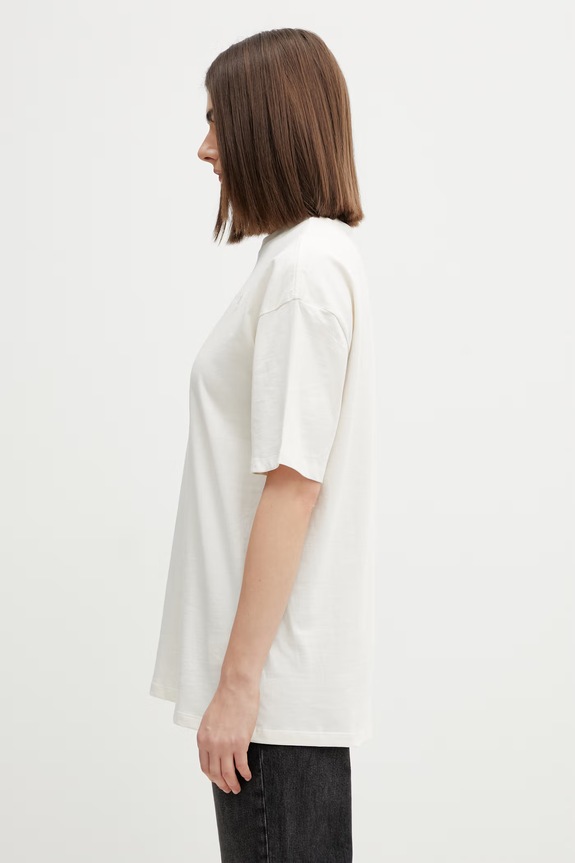 The North Face Essential Simple Dome Women's cotton t-shirt NF0A8EVXQLI1 beige SS26