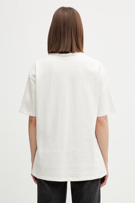 Clothing The North Face Essential Simple Dome Women's cotton t-shirt NF0A8EVXQLI1 beige