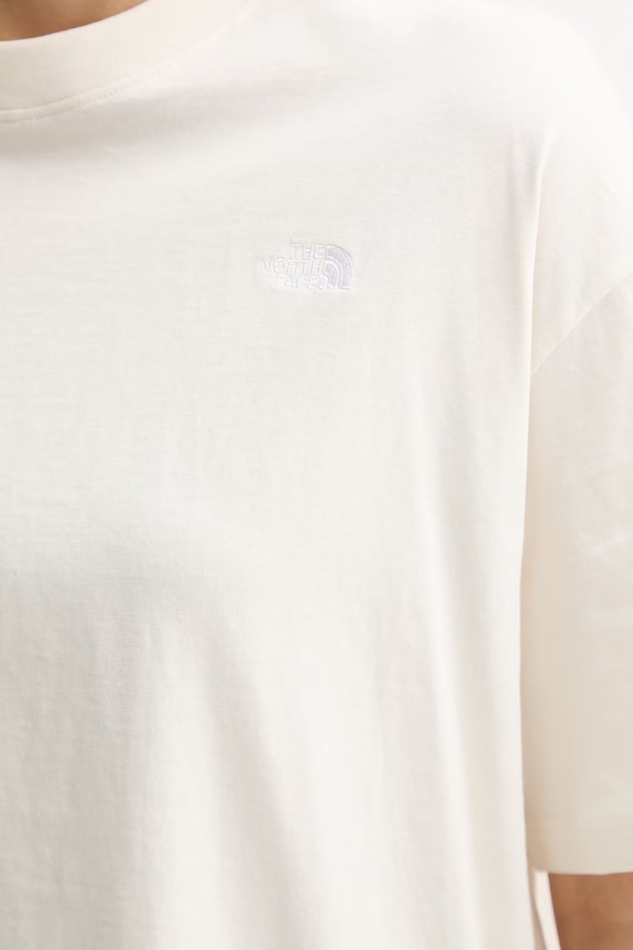 The North Face t-shirt damski bawełniany Essential Simple Dome NF0A8EVXQLI1 beżowy